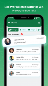 اسکرین شات 1 برنامه Recover Deleted Chat - Unseen