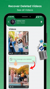 اسکرین شات 5 برنامه Recover Deleted Chat - Unseen