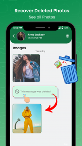 اسکرین شات 4 برنامه Recover Deleted Chat - Unseen