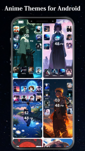 اسکرین شات 4 برنامه Anime Wallpaper Theme App icon