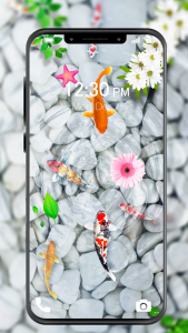 اسکرین شات برنامه Fish Live Wallpaper Koi 6