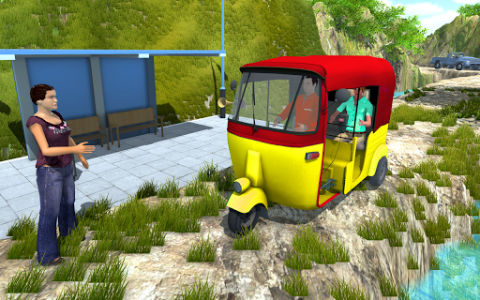 اسکرین شات بازی Tuk Tuk Simulator Transport Driver 3D 3