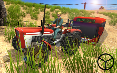 اسکرین شات بازی Farming Tractor Pull Bus Games 2