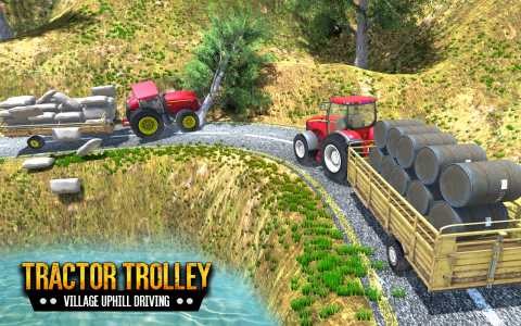 اسکرین شات بازی Tractor Trolley Driving Sim 3D 3
