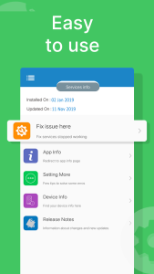 اسکرین شات 4 برنامه Update Fix Info (Services)