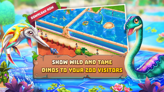 اسکرین شات بازی Dinosaur Park – Primeval Zoo 2