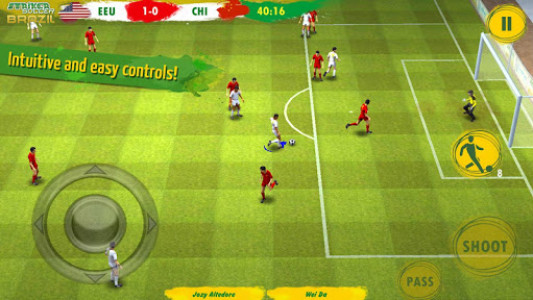 اسکرین شات بازی Striker Soccer Brazil 2
