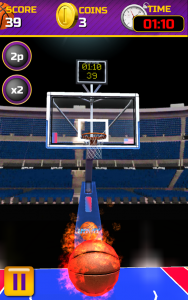 اسکرین شات بازی Swipe Basketball 1