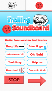اسکرین شات برنامه Trolling Soundboard 1