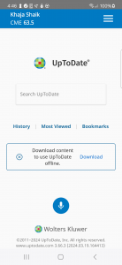 اسکرین شات برنامه UpToDate 2