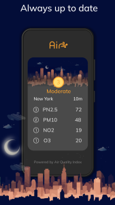 اسکرین شات 2 برنامه Air - Pollution around you