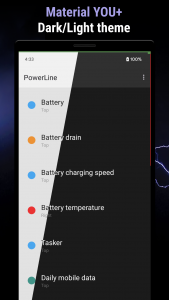 اسکرین شات برنامه PowerLine: Status bar meters 7