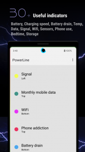 اسکرین شات 2 برنامه PowerLine: Status bar meters