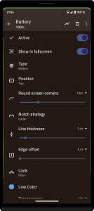 اسکرین شات برنامه PowerLine: Status Bar meters 3