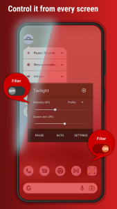 اسکرین شات برنامه Twilight: Blue light filter 5