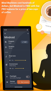 اسکرین شات 2 برنامه Mindroid: Relax, Focus, Sleep
