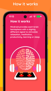 اسکرین شات 4 برنامه Mindroid: Relax, Focus, Sleep