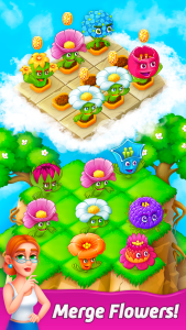 اسکرین شات 1 بازی Blooming Flowers Merge Game