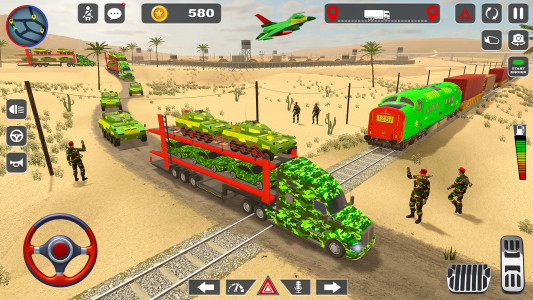 اسکرین شات بازی Army Vehicle Transport Games 4