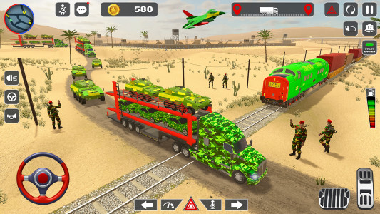 اسکرین شات 4 بازی Army Vehicle Transport Games