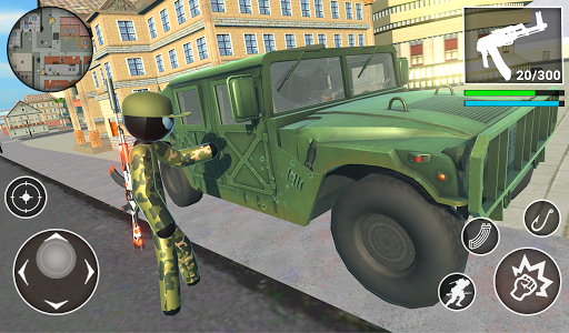 اسکرین شات بازی US Army Stickman Counter Rope Hero 3D 7