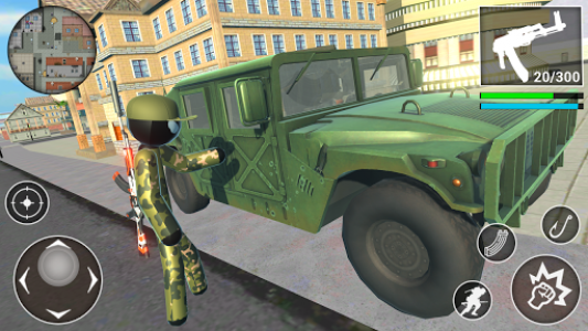 اسکرین شات بازی US Army Stickman Counter Rope Hero 3D 3