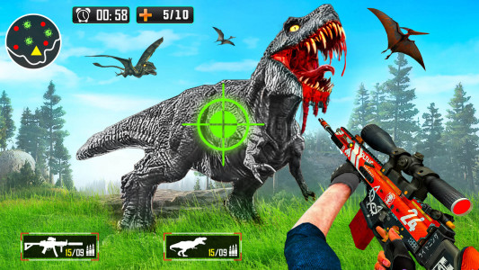 اسکرین شات بازی Wild Dinosaur Hunting Gun Game 1