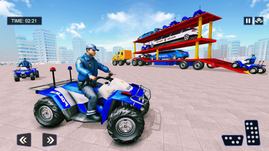 اسکرین شات بازی Police Limousine Taxi Transporter Game 5