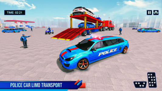 اسکرین شات بازی Police Limousine Taxi Transporter Game 4