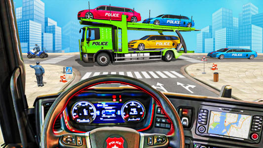 اسکرین شات بازی Police Limousine Taxi Transporter Game 3