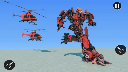 اسکرین شات 3 بازی Police Car US War Robot Games