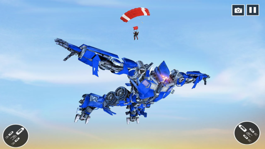 اسکرین شات 4 بازی Police Car US War Robot Games