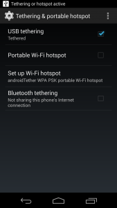 اسکرین شات 2 برنامه USB Tethering