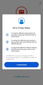 اسکرین شات 2 برنامه USB Lockit - Pendrive Password