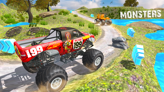 اسکرین شات 3 بازی Monster Truck Stunt 4x4 Games