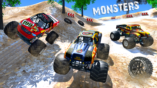 اسکرین شات 4 بازی Monster Truck Stunt 4x4 Games