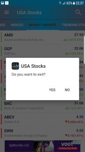 اسکرین شات برنامه USA Stocks 8