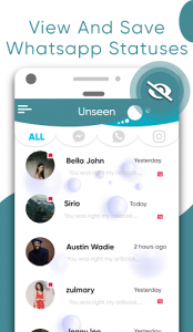 اسکرین شات برنامه No Last Seen & View Deleted Messages - Unseen App 4