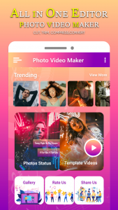 اسکرین شات برنامه Lyrical Video Status Maker with Photo Video Maker 1