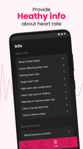 اسکرین شات برنامه Heart Rate Monitor: BP Tracker 6
