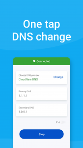 اسکرین شات برنامه DNS Changer - Fast and Secure 3