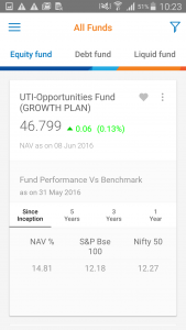 اسکرین شات برنامه UTI Mutual Fund Invest in Mutual Fund Online 6