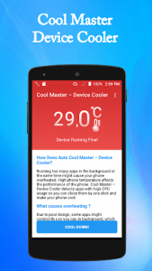 اسکرین شات برنامه Cool Master – Device Cooler 1