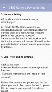 اسکرین شات 2 برنامه V380 Pro Wi-Fi Camera Guide