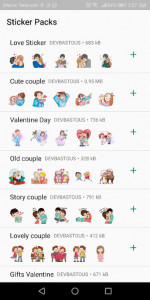 اسکرین شات برنامه Valentine Day Stickers (WAStickerApps) 1