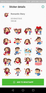 اسکرین شات برنامه Valentine Day Stickers (WAStickerApps) 5
