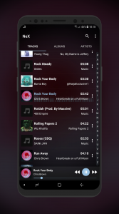 اسکرین شات 1 برنامه NeX - Music Player