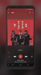 اسکرین شات 3 برنامه NeX - Music Player