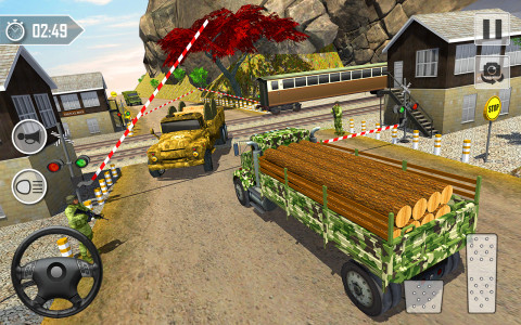 اسکرین شات بازی Army Truck Transport Driving 5