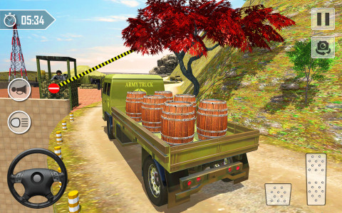 اسکرین شات بازی Army Truck Transport Driving 2
